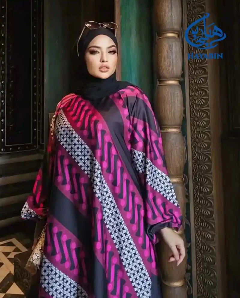 Digital Print Werno Abaya Exclusive