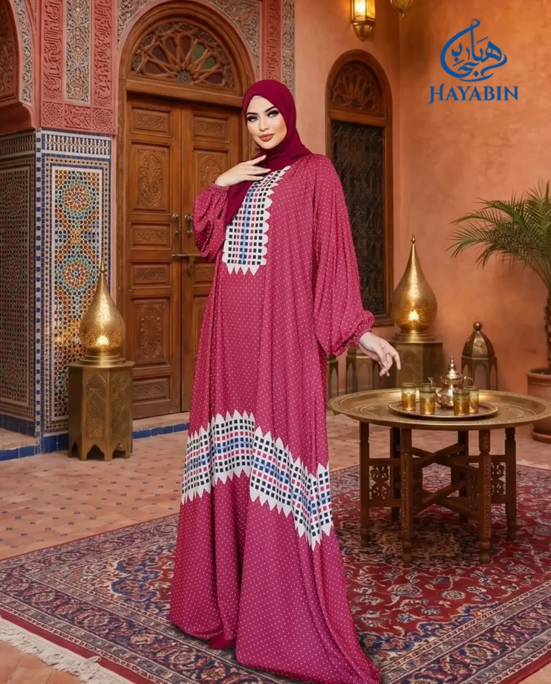 Digital Print Mosavi Abaya Exclusive-C2